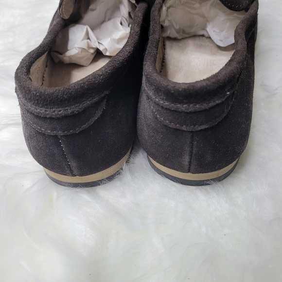 Scandro Men Dark Brown All Soft LEATHER SUEDE Slip-On Shoes Moccasin Loafer58110 - Picture 5 of 6